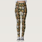 6 Foto- und Textvorlage Personalisierte Collage  Leggings (Vorderseite)