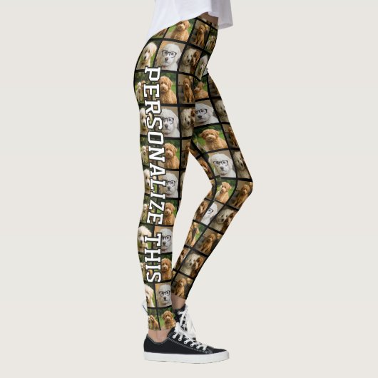 6 Foto- und Textvorlage Personalisierte Collage  Leggings (Rechts)