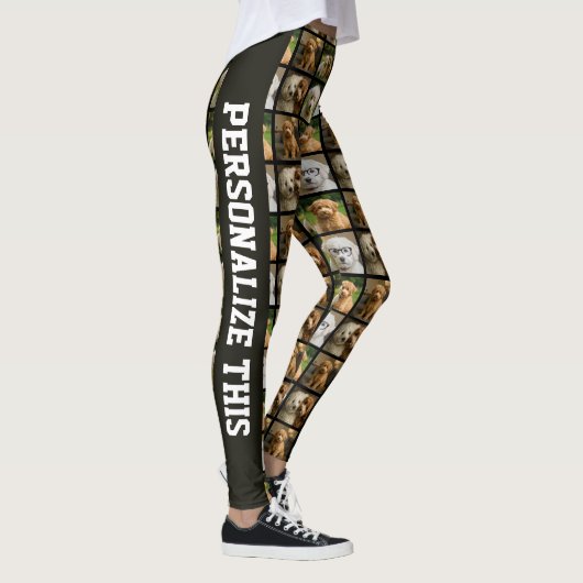 6 Foto- und Textvorlage Personalisierte Collage Leggings (Rechts)