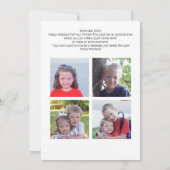 6 Foto Urlaubssnowflakes - Blaue Urlaubskarte (Rückseite)