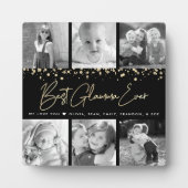 6 Foto von Collage Best Glamma Ever Glam Gold Scri Fotoplatte (Vorderseite)