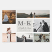 6 Foto Wedding Collage Newlyweds Geschenkpapier Set (Vorderseite 3)