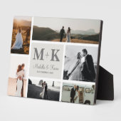 6 Foto Wedding Collage Newlyweds Keepake Fotoplatte (Seite)