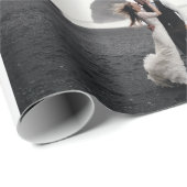 6 Foto Wedding Collage Newlyweds Keepake Geschenkpapier (Rolleneckpunkt)