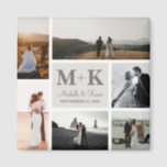 6 Foto Wedding Collage Newlyweds Keepake Magnet<br><div class="desc">Eine schöne Art,  sich an einen der besten Tage Ihres Lebens zu erinnern,  Ihren Hochzeitstag. Denken Sie daran,  dass für immer ein besonderer Augenblick mit dieser 6-Foto Hochzeitscollage bleibt. Personalisieren Sie die Fotos und Texte und machen Sie es zu Ihrem eigenen. Großartiges Geschenk für Neuvermählte oder Hochzeitstag.</div>