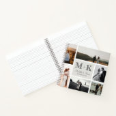 6 Foto Wedding Collage Newlyweds Keepake Notizblock (Innenseite)