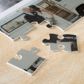 6 Foto Wedding Collage Newlyweds Keepake Puzzle (Seite)