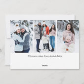 6 FOTO Weihnachten Rustikal Blauer Wald Gruß (Rückseite)