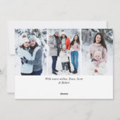 6 FOTO Weihnachten Rustikal Blauer Wald Gruß (Rückseite)