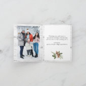 6 FOTO Weihnachten Rustikale Birch Bark Gruß (Innenseite)