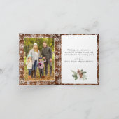 6 FOTO Weihnachten Rustikales Holz Gruß (Innenseite)