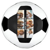 6 FotoCollage 1 Textzeile — CAN Schwarz bearbeiten Fußball (Gedreht)