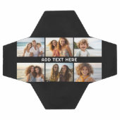 6 FotoCollage 1 Textzeile — CAN Schwarz bearbeiten Fußball (Flach)