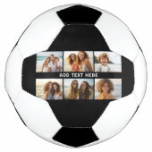 6 FotoCollage 1 Textzeile — CAN Schwarz bearbeiten Fußball (Vorderseite)