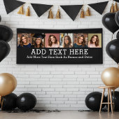 6 FotoCollage 2 Zeilen Text — CAN Schwarz bearbeit Banner