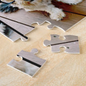 6 FotoCollage 2 Zeilen Text — CAN Schwarz bearbeit Puzzle (Seite)