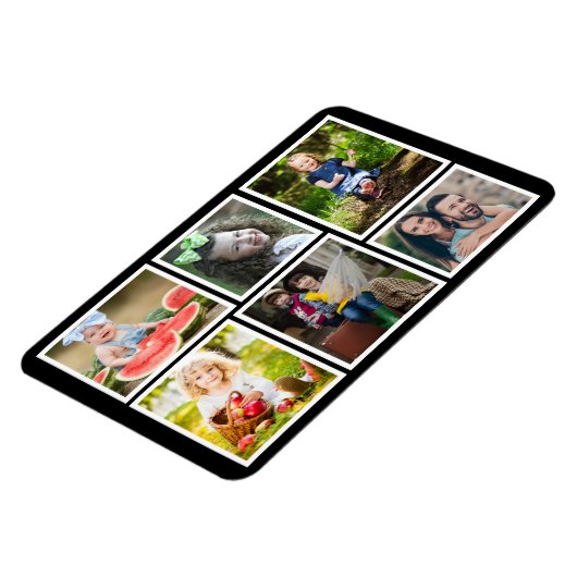 6 FotoCollage Black Erstellen Sie Ihren eigenen Kü Magnet (Linke Seite)