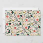 6 FotoCollage | Blumenmuster Weihnachten Schwarz (Rückseite)