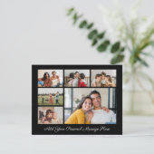 6 Fotocollage Ihre eigene Grußkarte hinzufügen Karte (Stehend Vorderseite)