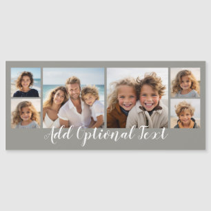 6 FotoCollage - kann Farbe ändern Magnetkarte