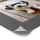 6 FotoCollage Minimalistisch - Graues und weißes G Poster (Ecke)