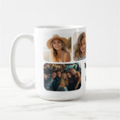 6 FotoCollage mit Textblock - Schwarzweiß Kaffeetasse (Links)