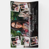 6 Fotocollage Moderne Graduierungsparty Banner (Vertikal)