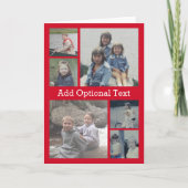 6 Fotocollage Optionaler Text — CAN Bearbeiten von Karte (Vorderseite)