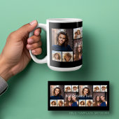 6 FotoCollage Optionaler Text — Farbe bearbeiten Kaffeetasse