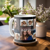 6 FotoCollage Optionaler Text — Farbe bearbeiten Kaffeetasse