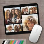 6 FotoCollage Optionaler Text — Farbe bearbeiten Mousepad<br><div class="desc">Fügen Sie Ihre Lieblings-Bilder zu dieser lustigen Vorlage. Sie können quadratische Fotos oder beliebige Foto für dieses Raster verwenden.</div>