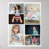6 FotoCollage Personalisiert Poster (Vorne)