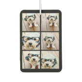 6 FotoCollage - schwarz gestapelt Autolufterfrischer (Vorderseite)