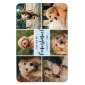 6 Fotocollage Sie sind mein Funshine | Blauer Haus Magnet (Vertikal)