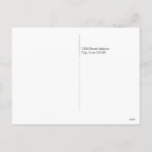 6 FotoCollage - Weihnachtskhalkboard Feiertagspostkarte (Rückseite)