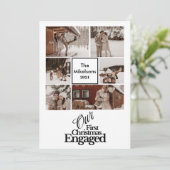 6 Fotos Elegante Verlobte Weihnachten (Stehend Vorderseite)