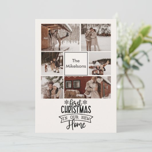 6 Fotos Erste Weihnachten in Unsere neue Zuhause (Stehend Vorderseite)