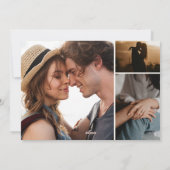 6 Fotos Gold Glitzer Erste Weihnachten Verlobt (Rückseite)