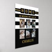 6 Fotos Name Tierliebhaber Katzen Schwarz-weiß Foliendrucke (Ablage )