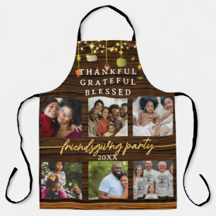 6 Fotos Rustikale Friendsgiving-Party-Spaß Schürze