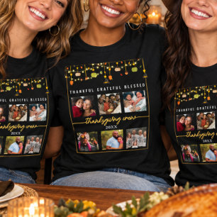 6 Fotos Rustikale Thanksgiving-Party-Spaß T-Shirt