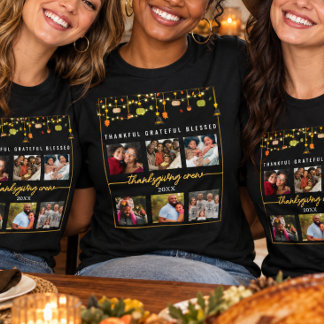 6 Fotos Rustikale Thanksgiving-Party-Spaß T-Shirt
