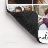 6 Fotos und Familiennamen Mousepad (Ecke)