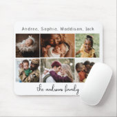 6 Fotos und Familiennamen Mousepad (Mit Mouse)