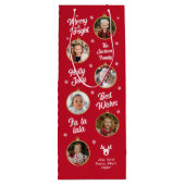 6 Fotos Weihnachtsschmuck Geschenktüte Für Weinflaschen (Rückseite)