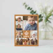 6 Fotovorlage mit 2 Zeilen Text Postkarte (Stehend Vorderseite)