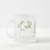 6 FRISCHE HERBS Mattierte Tasse aus Glas (Links)