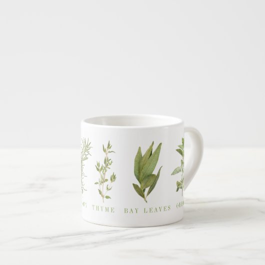 6 FRISCHER HERBS Espresso Cup Espressotasse (Vorderseite Rechts)