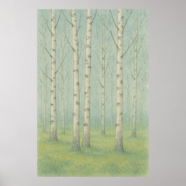 6. Frühjahr, April Stille, saisonale Printwerbung Poster