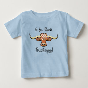 6 Ft. Back Buckaroo, Longhorn Steer Baby T-shirt